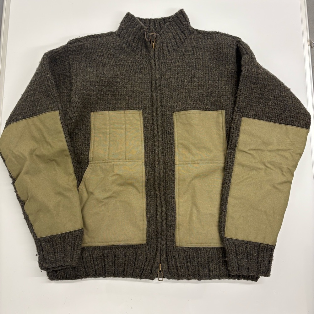 Filson C.C. Filson Wool Zip Jacket Sweater Large Made in Canada Hunting Workwear